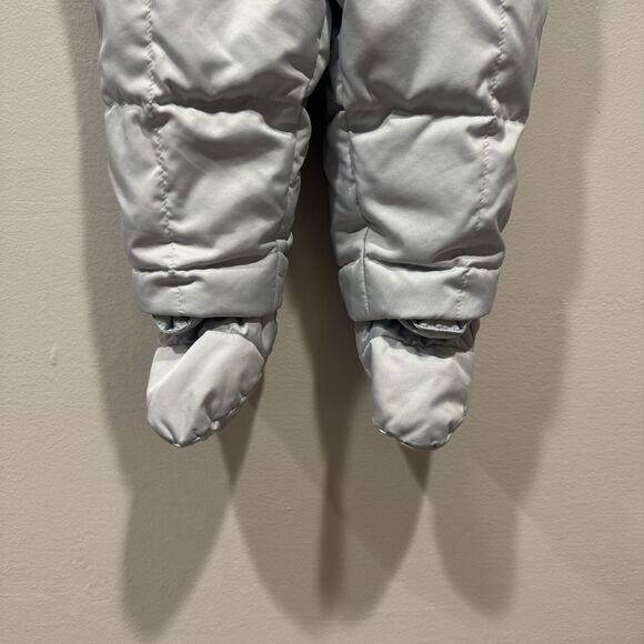 Burberry Snowsuit Down Filled Quilted Puffer Blue Nova Check Baby sz 12 month - Picture 5 of 16